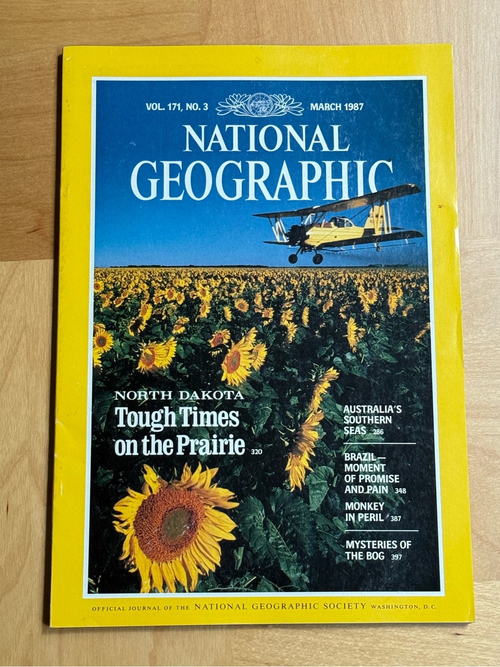 National Geographic Magazine Vol. 171 No.3 Tough Times on the Prairies Mar 1987